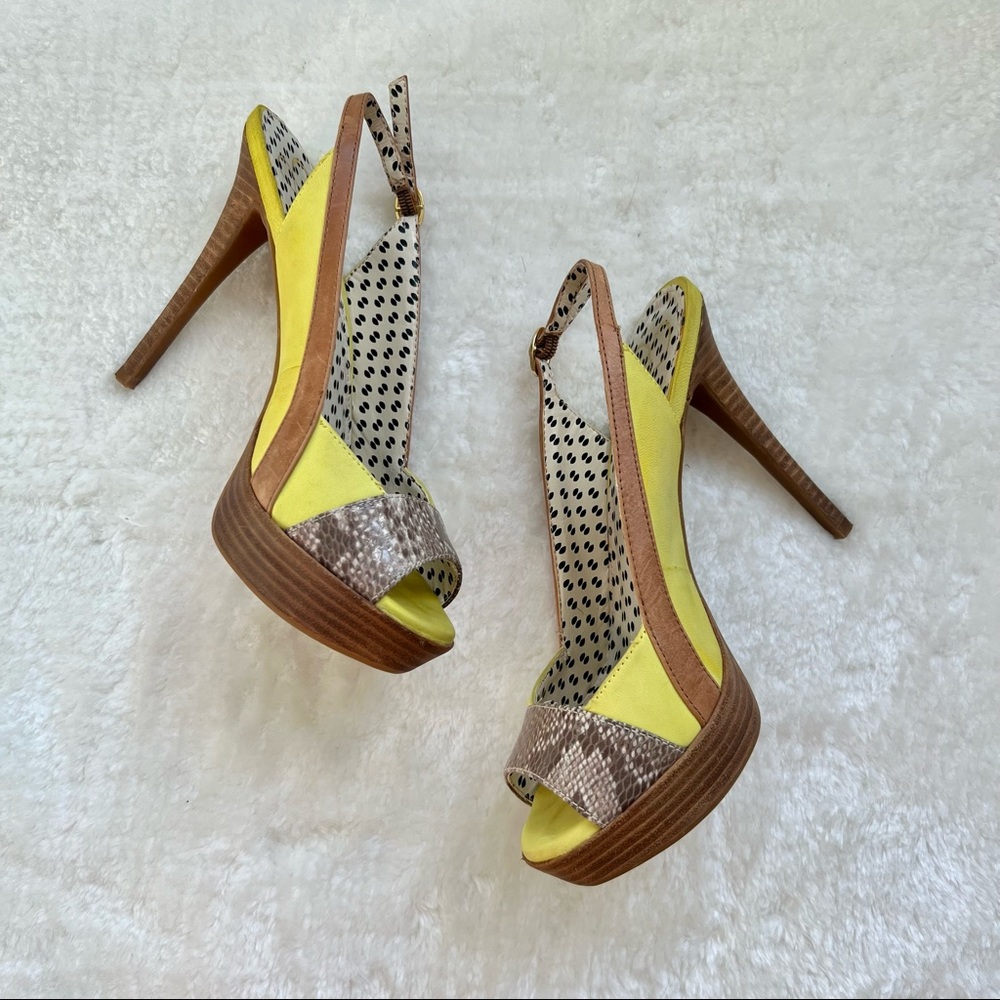 Jessica Simpson Multicolour Open-Toe Heels - Picture 2 of 8